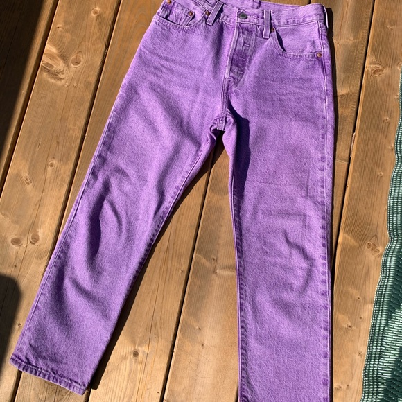 Purple High Rise Levi’s Fresh w Mushroom Tab - Picture 3 of 16